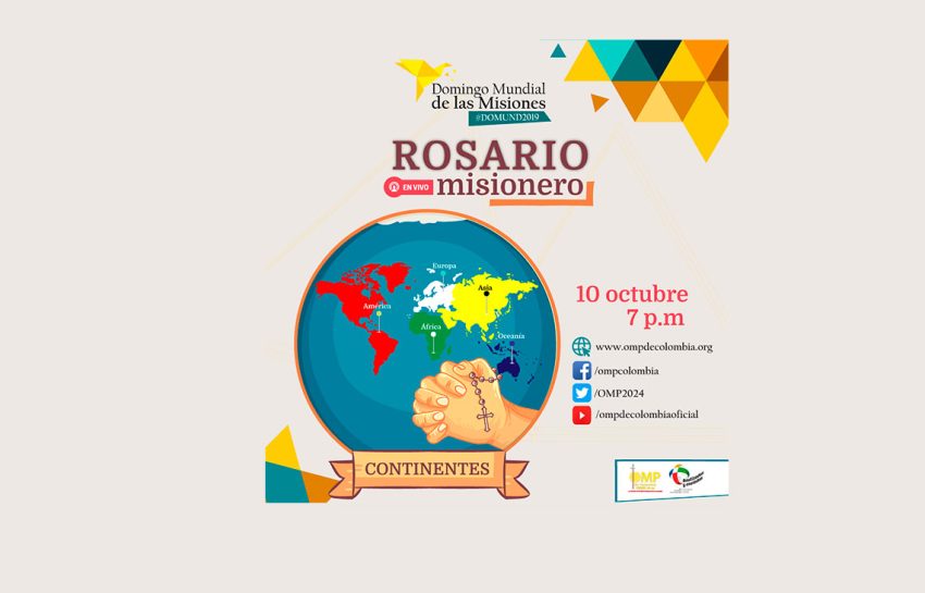 OMP rezará vía online el Rosario Misionero por los cinco continentes