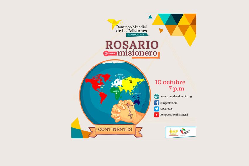OMP rezará vía online el Rosario Misionero por los cinco continentes