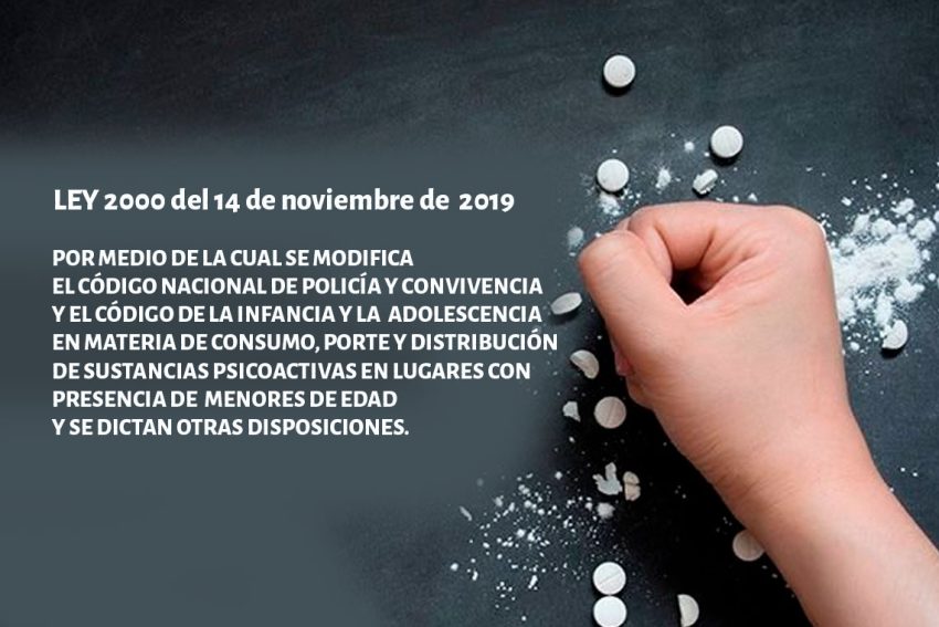 Vigilancia del consumo y porte de sustancias psicoactivas LEY 2000 DEL 14 DE NOVIEMBRE DE 2019