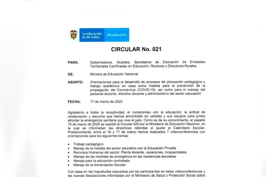 CIRCULAR 021 17 DE MARZO