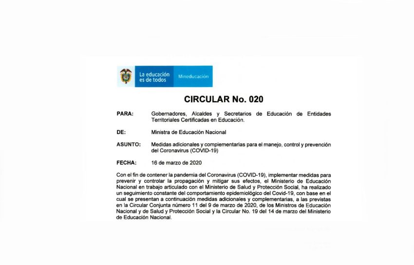 Ajuste Calendario Académico 2020