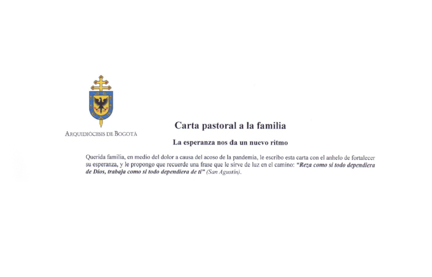 Carta Pastoral a la Familia