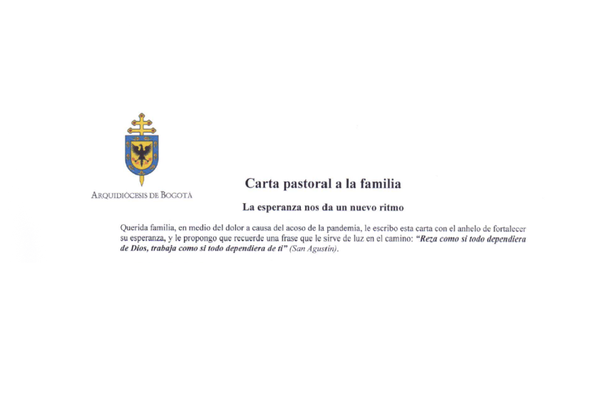 Carta Pastoral a la Familia