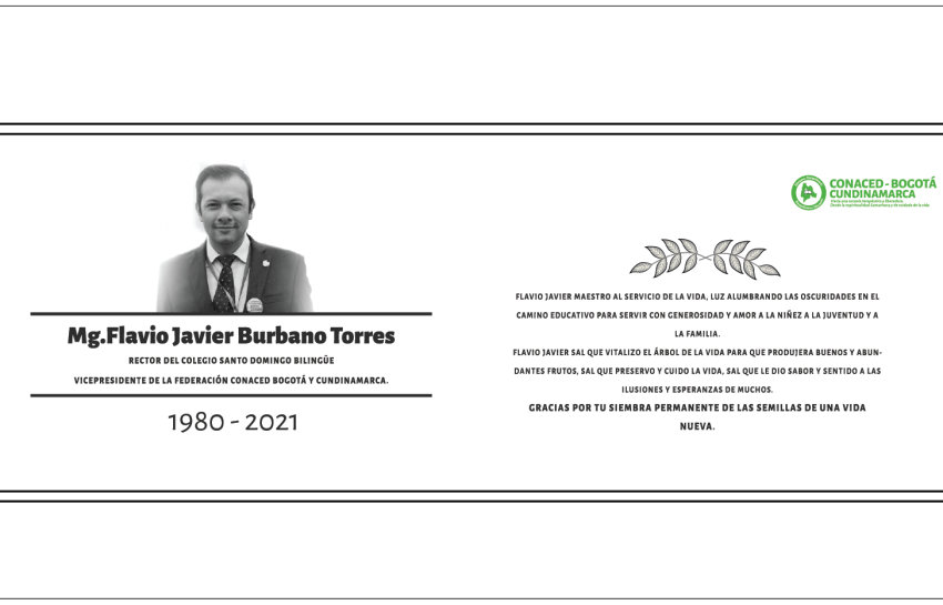 Mg. Flavio Javier Burbano Torres 1980-2021