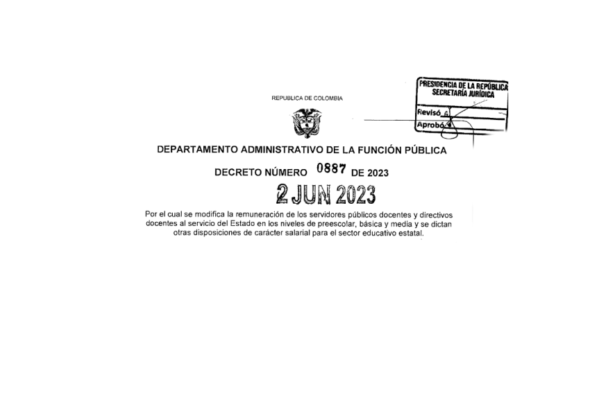 Aumento salarial docentes 2023